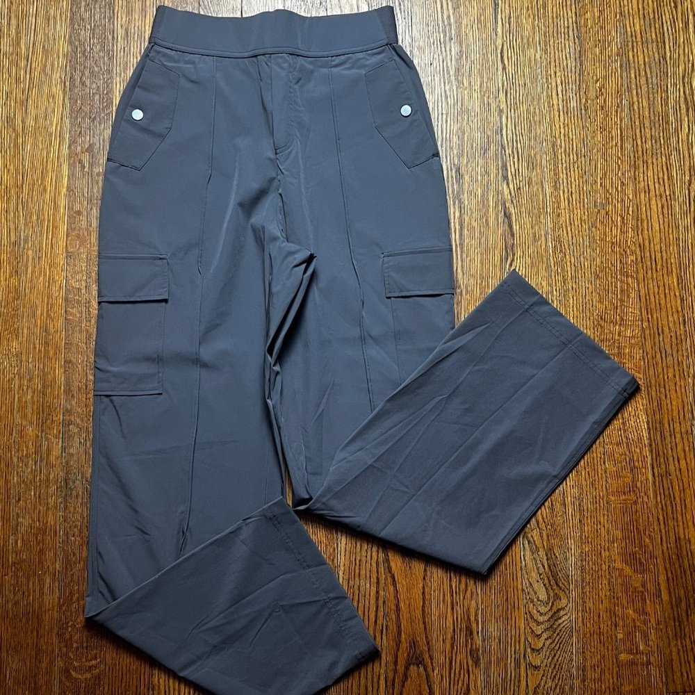 NWT Halara High Waisted Multiple Pockets Wide Leg Casual Cargo Pants Small - Picture 5 of 10